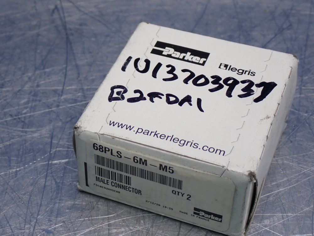 Parker 6mm Connector Push-to-connect Pneumatic Stainless Steel Connection Fitting - 68pls-6m-m5