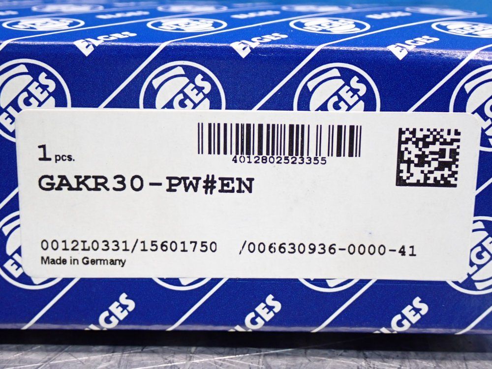 Elges Ball Diameter: 50.8mm Right-hand Thread Rod End - Gakr30-pw#en