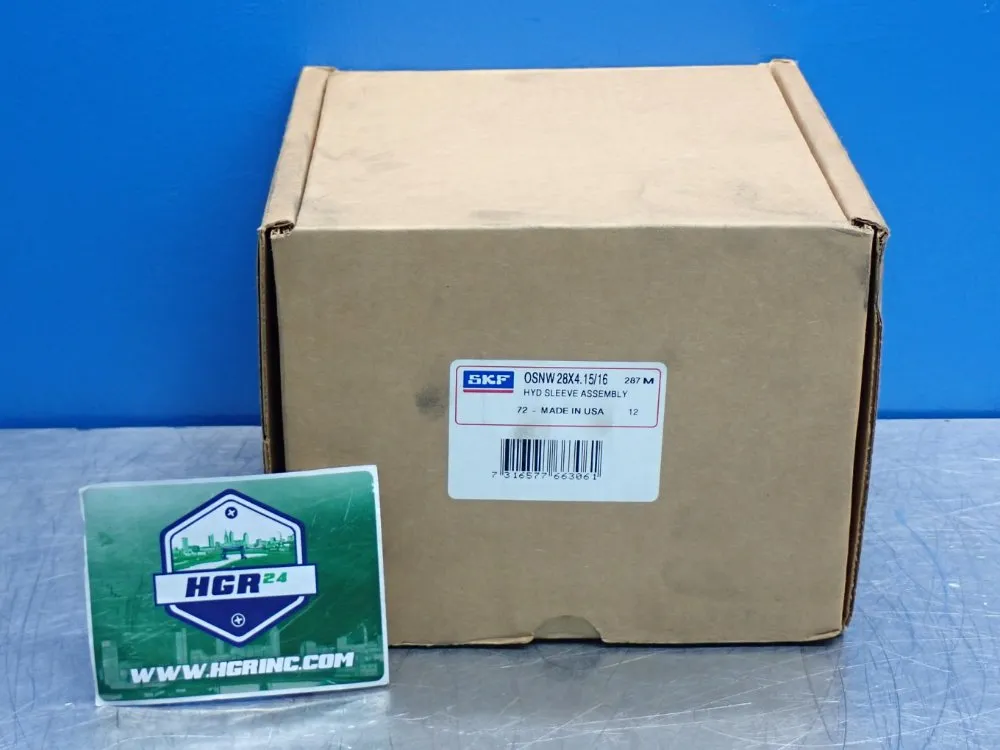 Skf 4.9375in Bore Dia., 101.12mm Oal, 5.497-12 Thread Adapter Sleeve Assembly - Osnw28x4.15/16