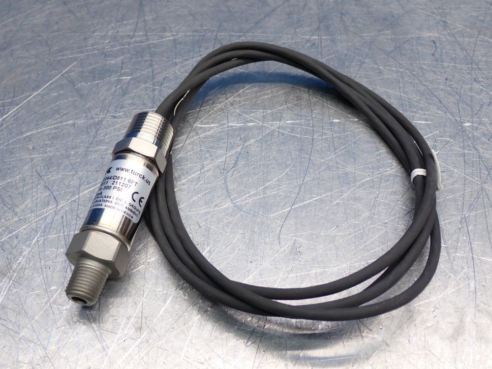 Turck 0 To 300psi, 1/4" Npt Male Pressure Transmitter - Ta10002