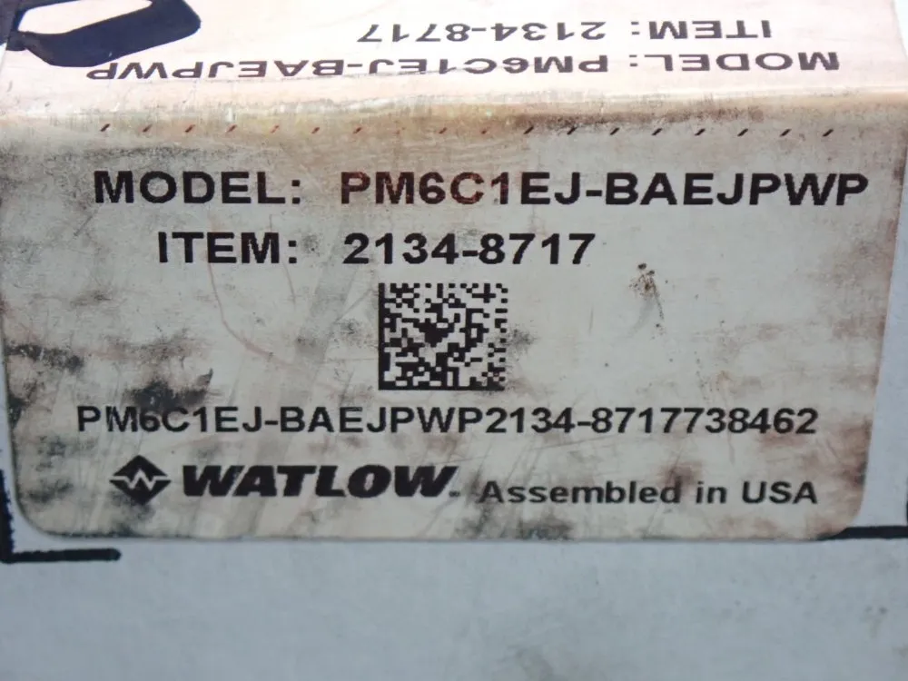 Watlow Temperature Process Controller - Pm6c1ej-baejpwp