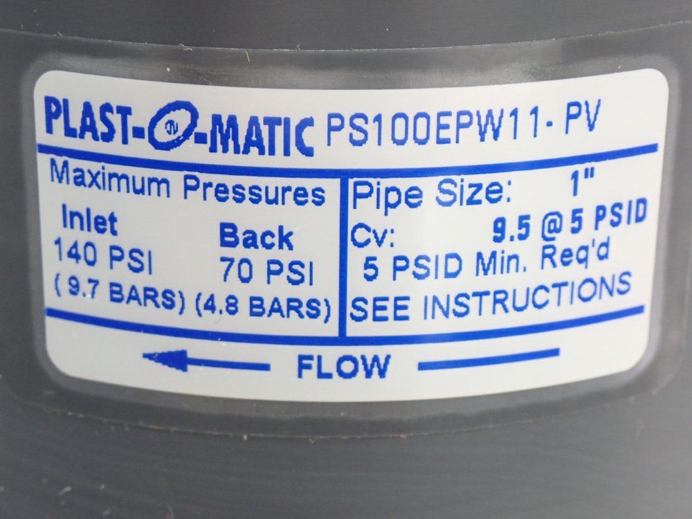 Plast-o-matic Solenoid Valve D2 Series - Ps100epw11-pv-120/60