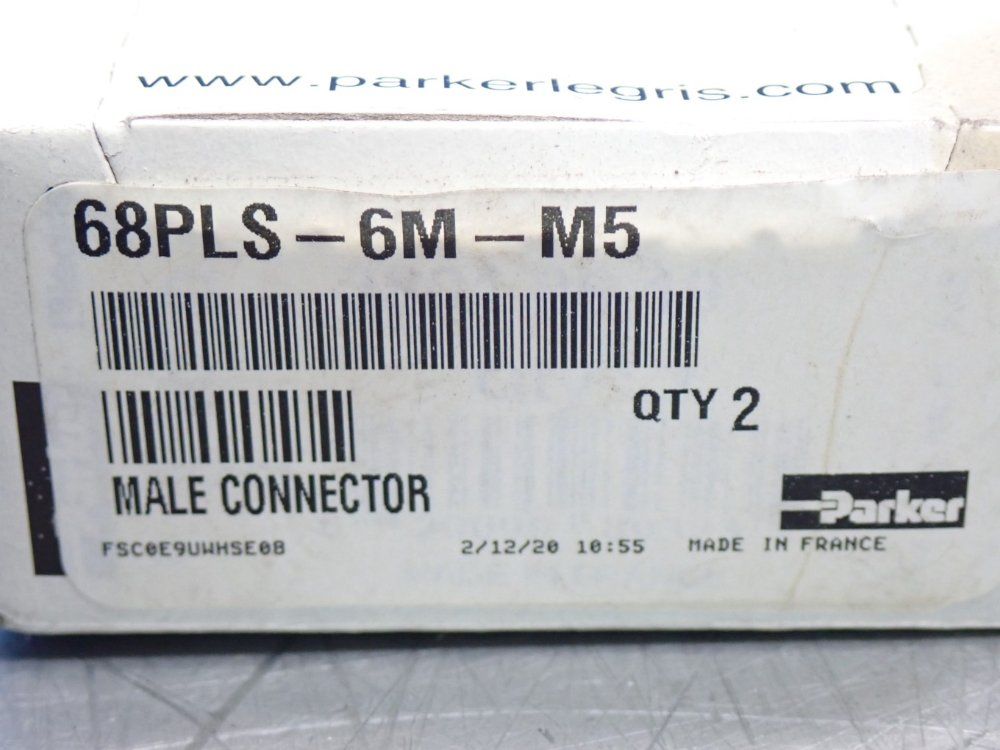 Parker Prestolok Pls Push-to-connect Fittings 2pcs - 68pls-6m-m5