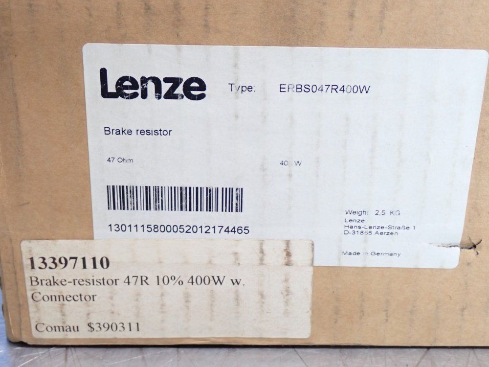 Lenze Brake Resistor - Erbs047r400w