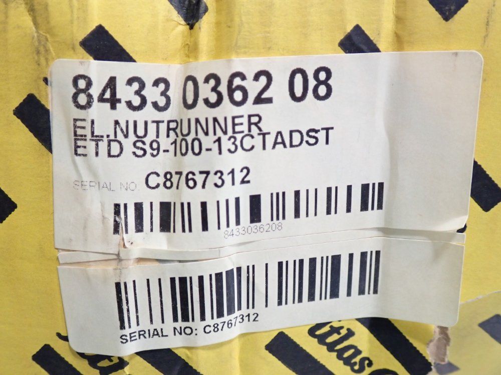 Atlas Copco Electric Nutrunner - Etd S9-100-13ctadst