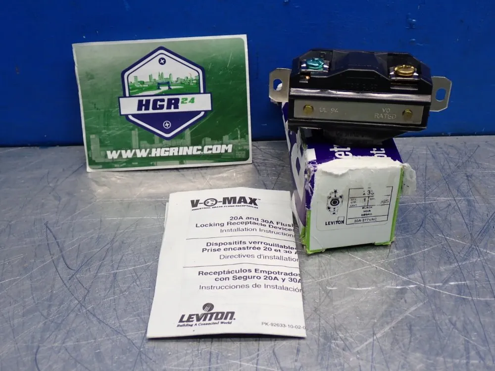 INDUSTRIAL GRADE FLUSH MOUNT LOCKING RECEPTACLE 