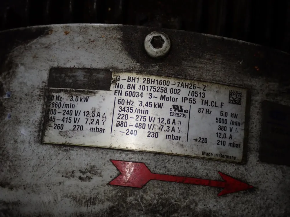 Schmalz 5 Kw Blower - Sgbl-dg-310-270-3-dbv