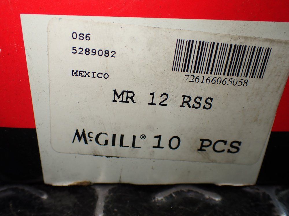 Mcgill 0.75"x1.25"x1" 10 Needle Roller Bearings. - Mr 12 Rss