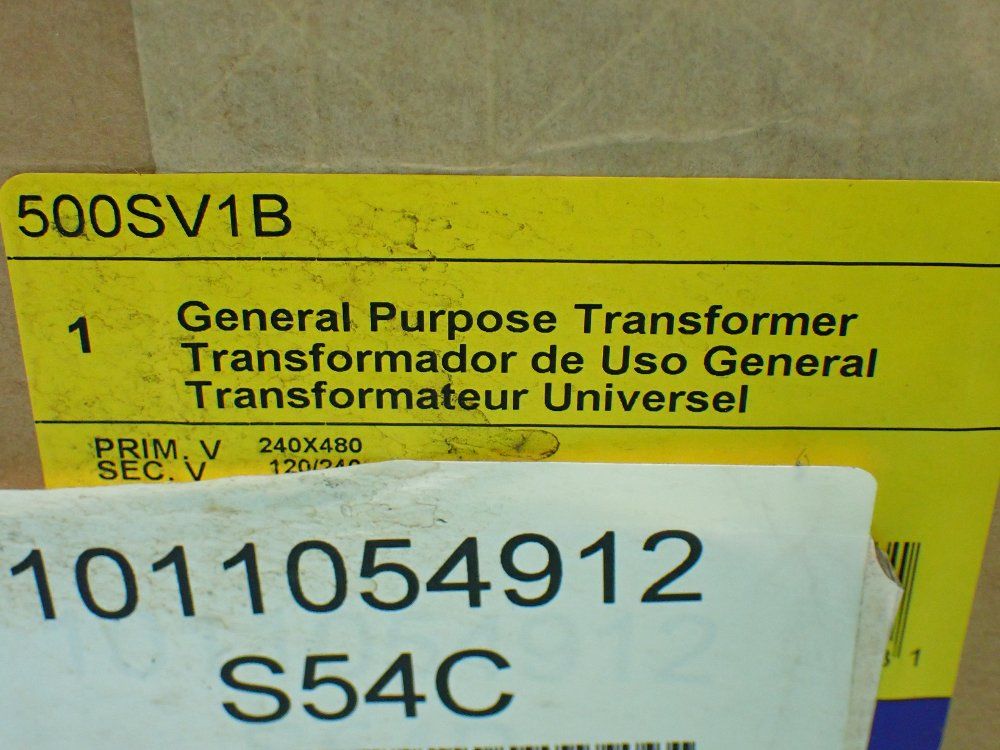 Square D General Purpose Transformer. - 500sv1b