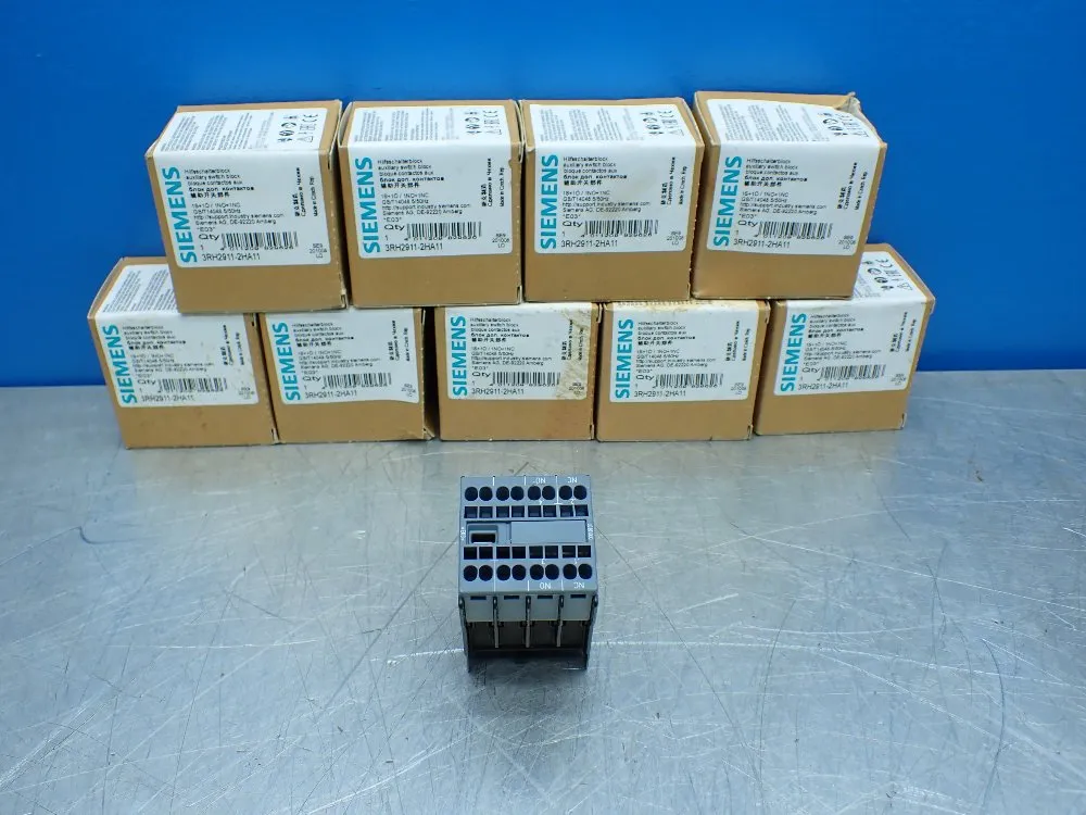 Siemens 9 Auxiliary Contact Blocks - 3rh2911-2ha11