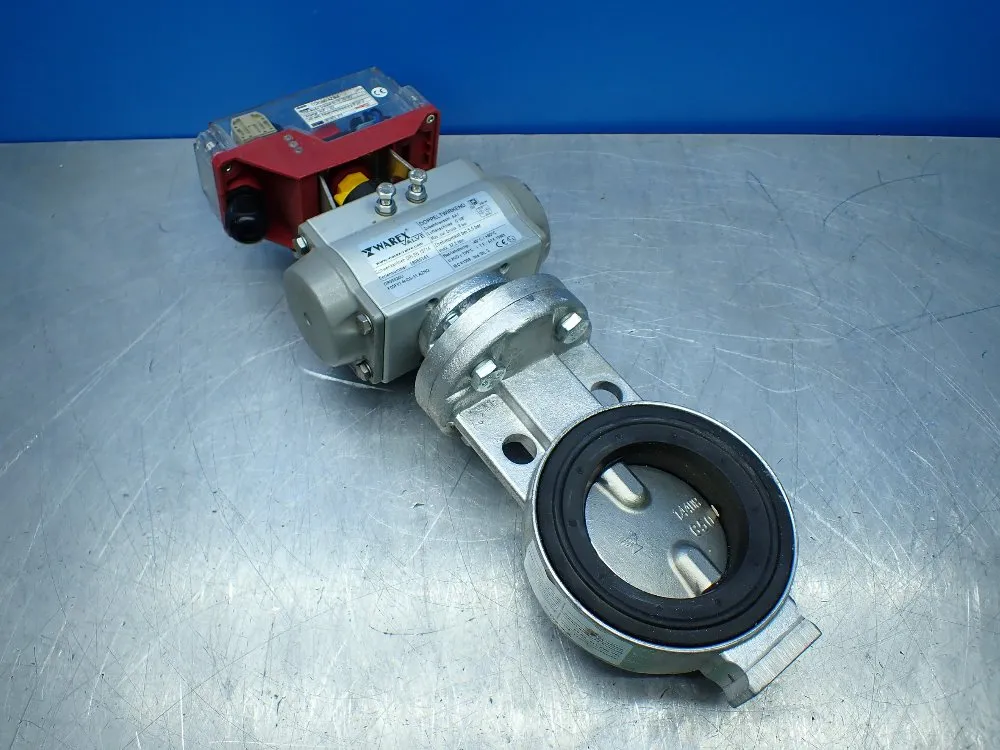 Warex Valve Double Acting Actuator / Valve Assembly. - Dr00030u