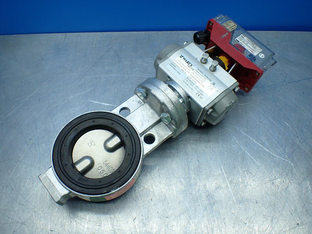 Warex Valve Double Acting Actuator / Valve Assembly. - Dr00030u