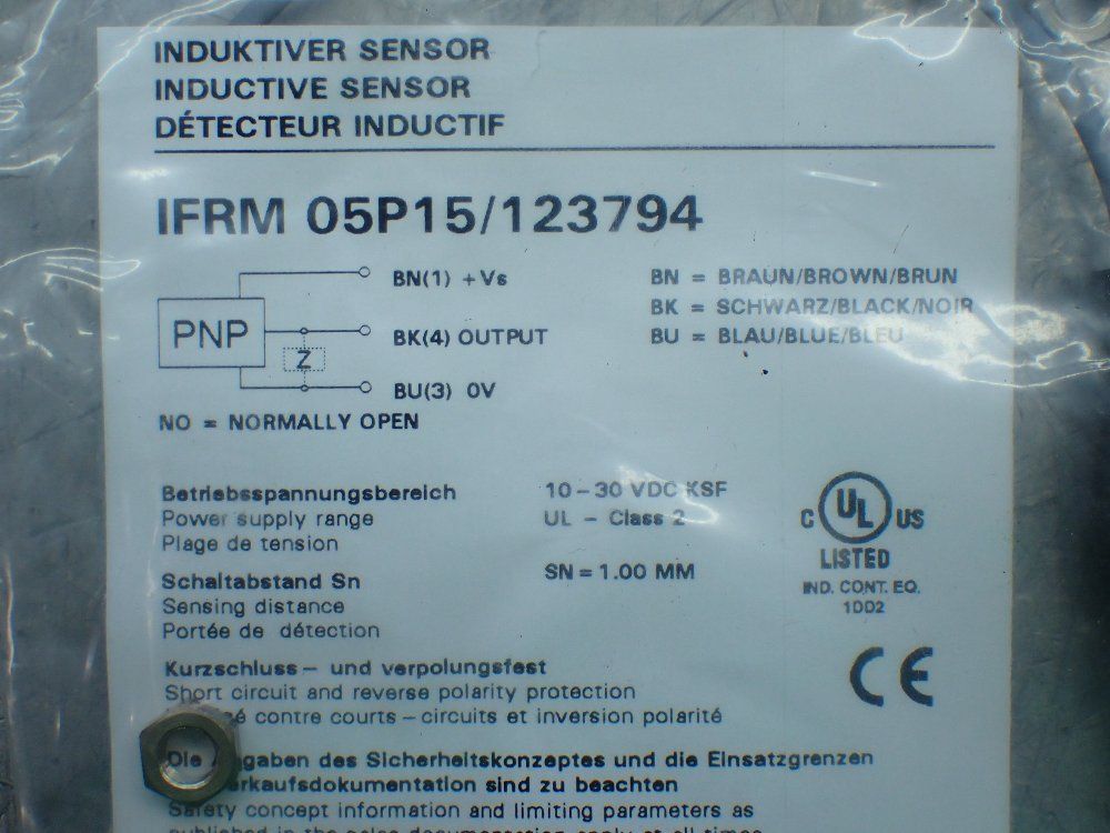 Baumer 3 Inductive Proximity Sensors. - Ifrm 05p15/123794