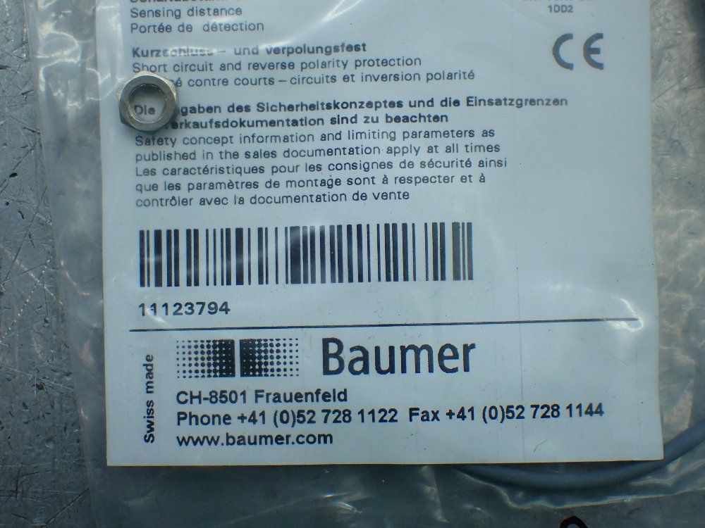 Baumer 3 Inductive Proximity Sensors. - Ifrm 05p15/123794