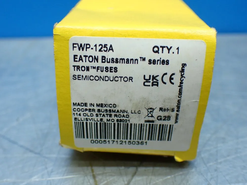Eaton Bussmann Semiconductor Fuses. - Fwp-125a