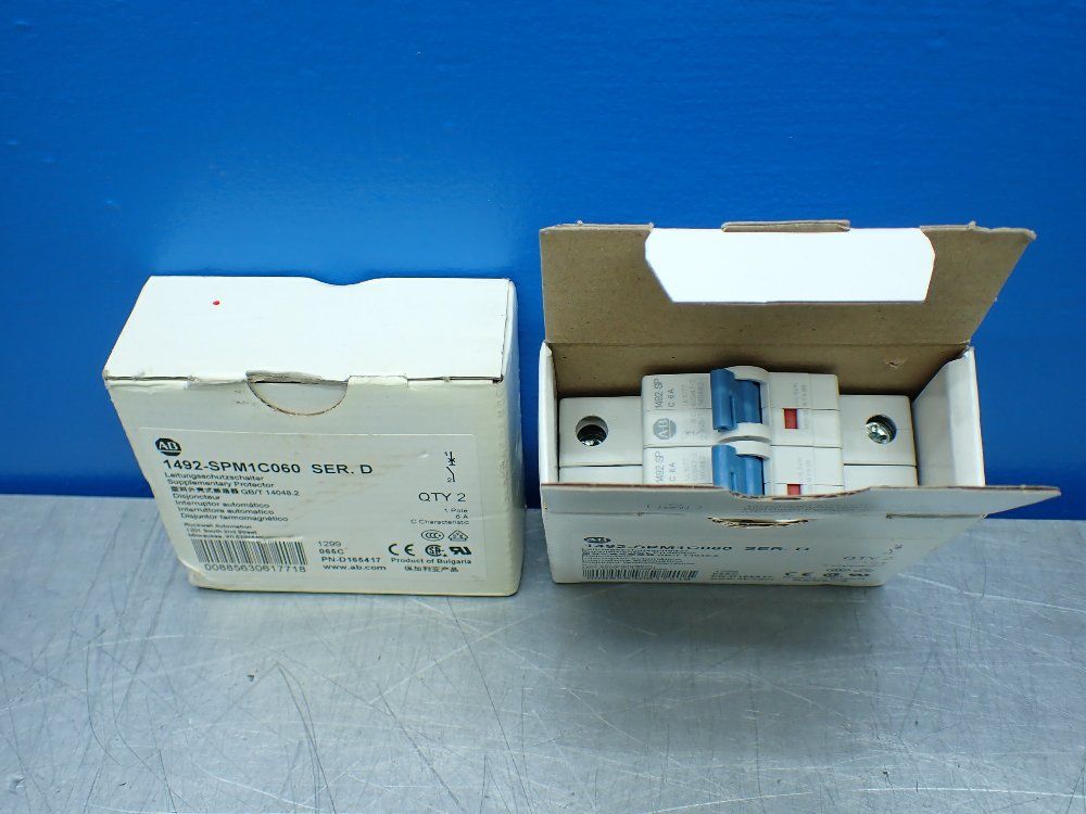 Allen-bradley 4 Supplementary Protector Miniature Circuit Breakers. - 1492-spm1c060