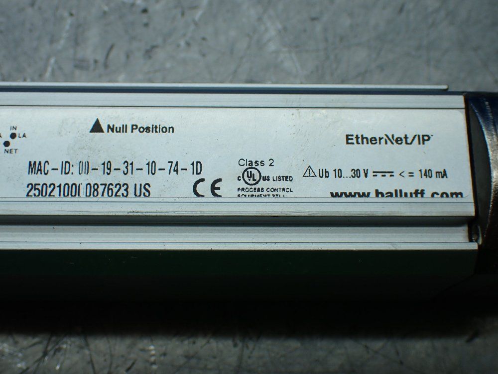 Balluff Magnorestrictive Linear Position Sensor, - Btl2elp