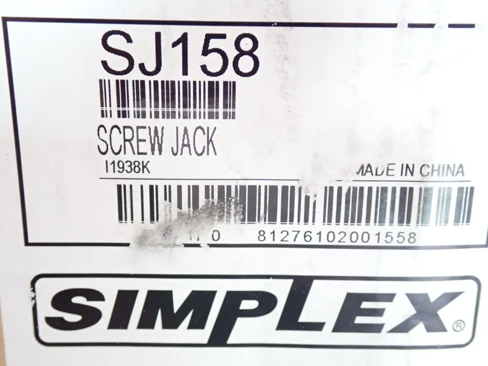 Simplex 12 Ton Screw Jack Unit - Sj158