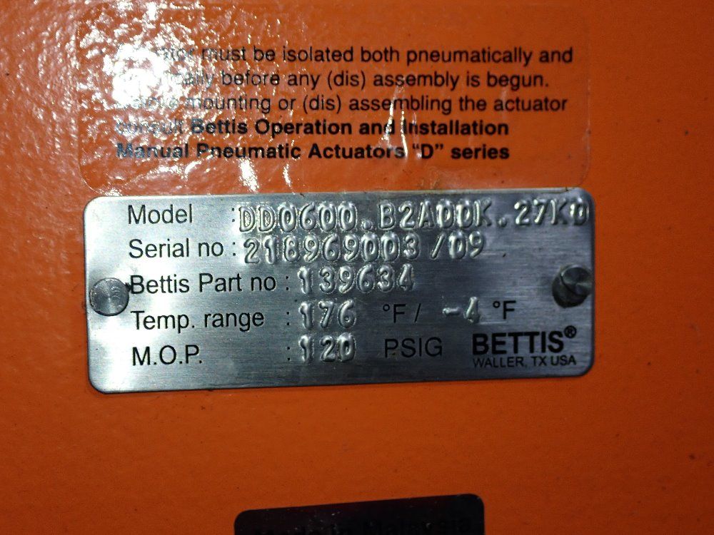 Bettis/nord 7 1/2" Valve