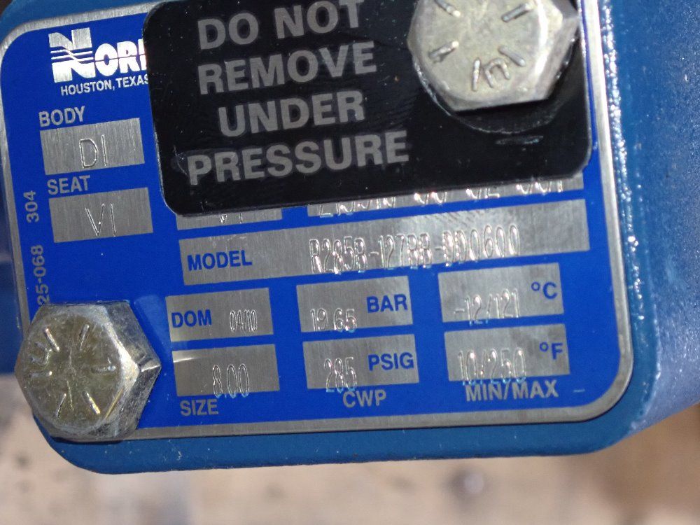 Bettis/nord 7 1/2" Valve