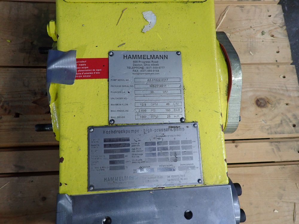 Hammelmann High Pressure Pump 