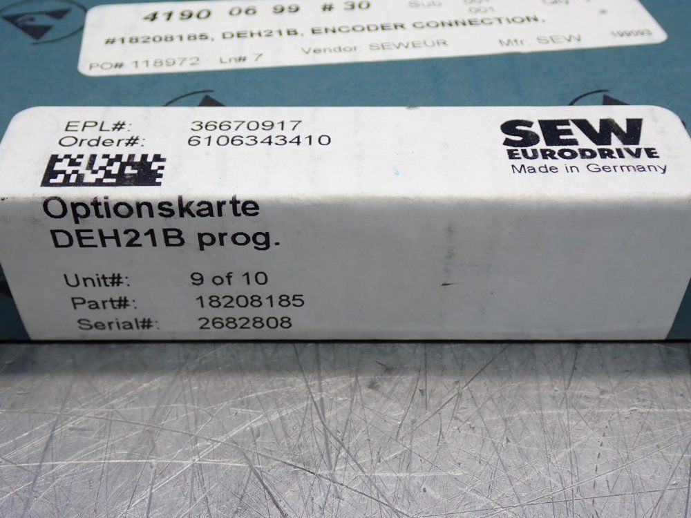 Sew Eurodrive Absolute Encoder Connection Card