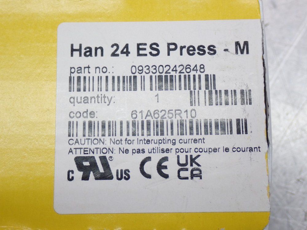 Harting Heavy Duty Power Connector Han Es Press Series