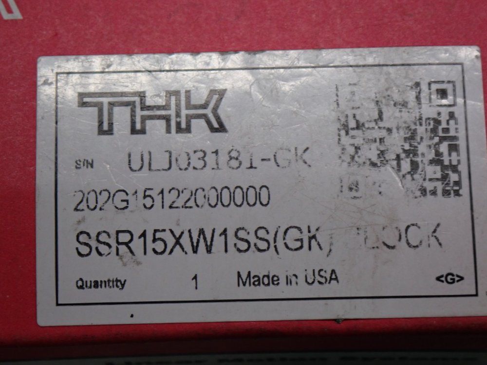 Thk Linear Guide Carriage Ssrxw Series
