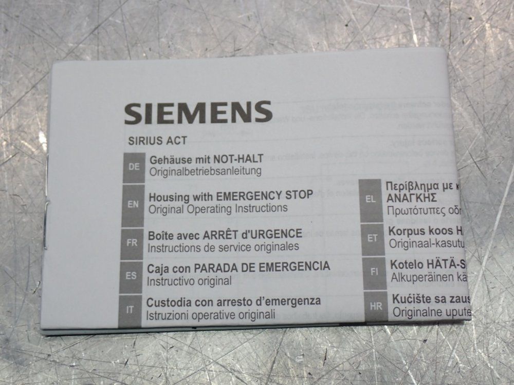 Siemens Emergency Push Button Enclosure