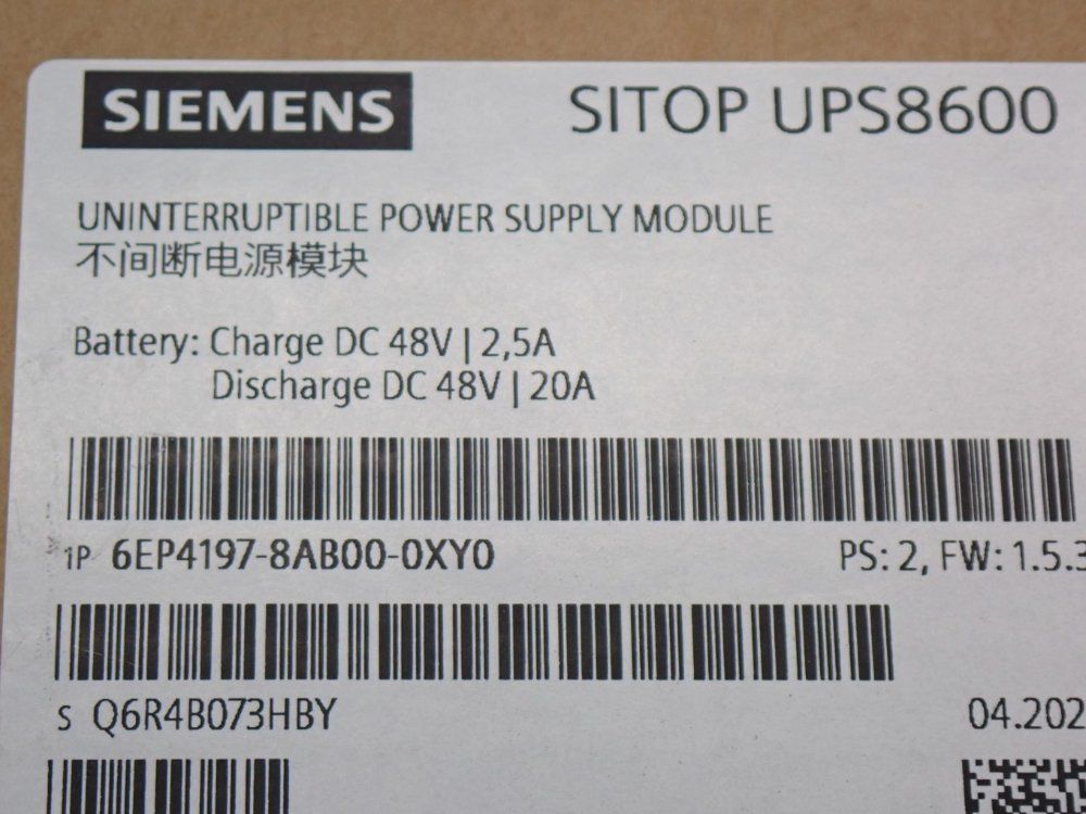 Siemens Uninterruptible Power Supply Module