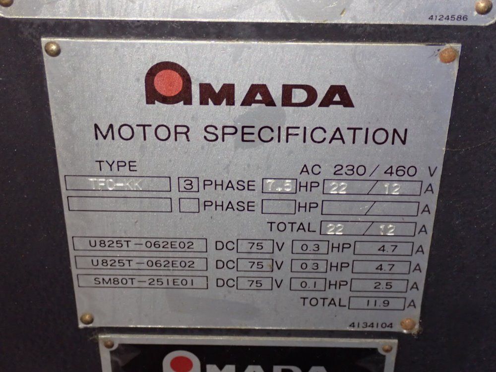 Amada 2000 Amada Rg80 Press Brake