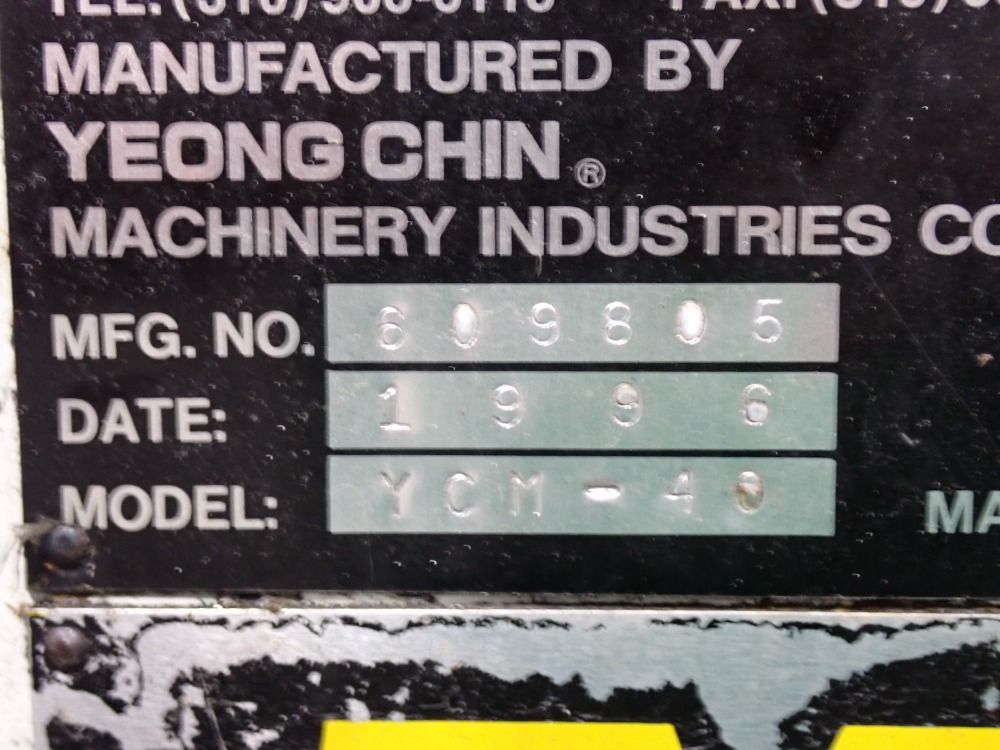 Supermax 1996 Supermax Ycm40 Cnc Vertical Mill