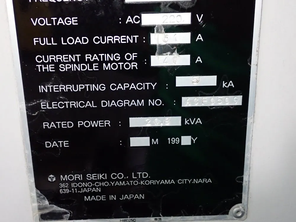 Mori Seiki Cnc Vmc