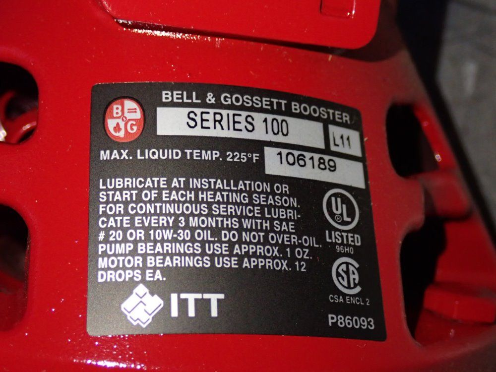 Bell  Gossett Pump