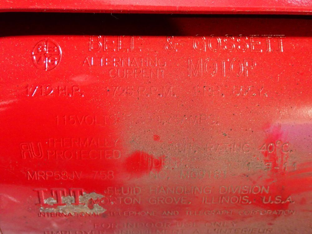 Bell  Gossett Pump