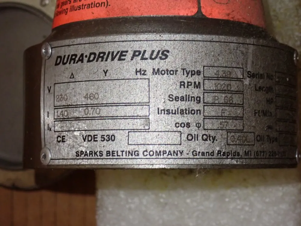 Sparks Belting Company 12" Drive Motor