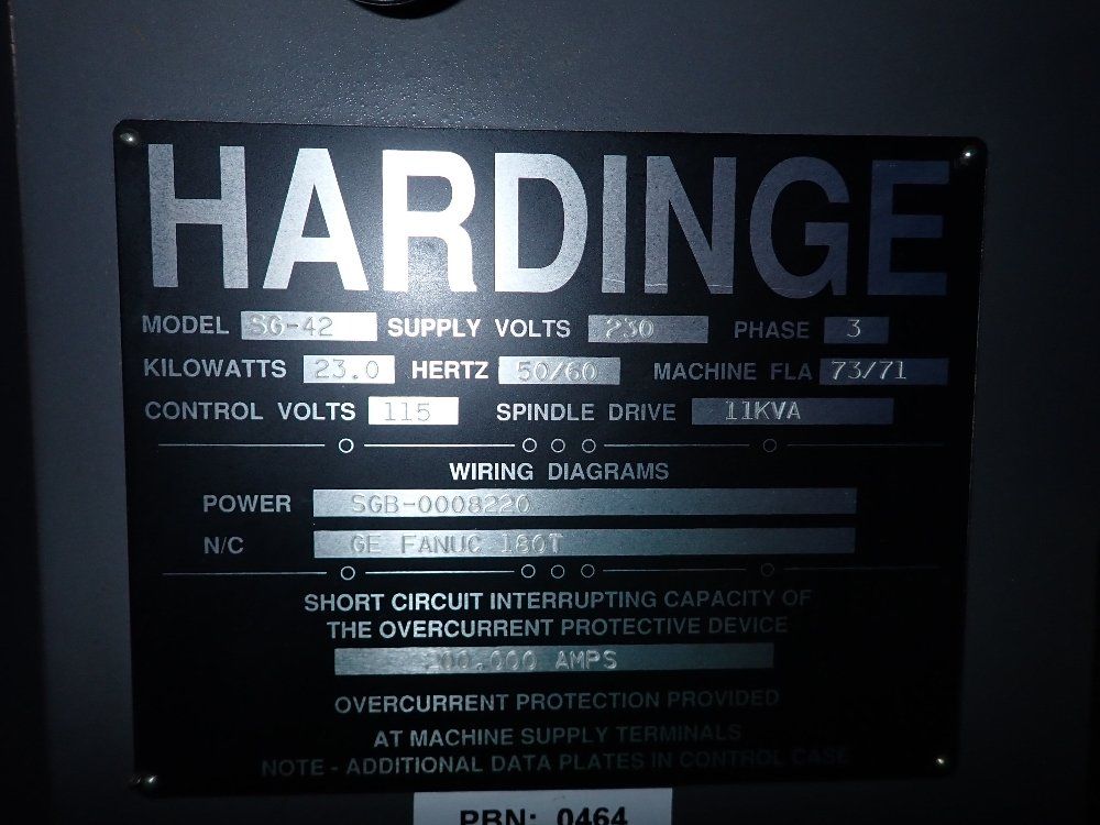 Hardinge Hardinge Conquest T42sp Cnc Lathe