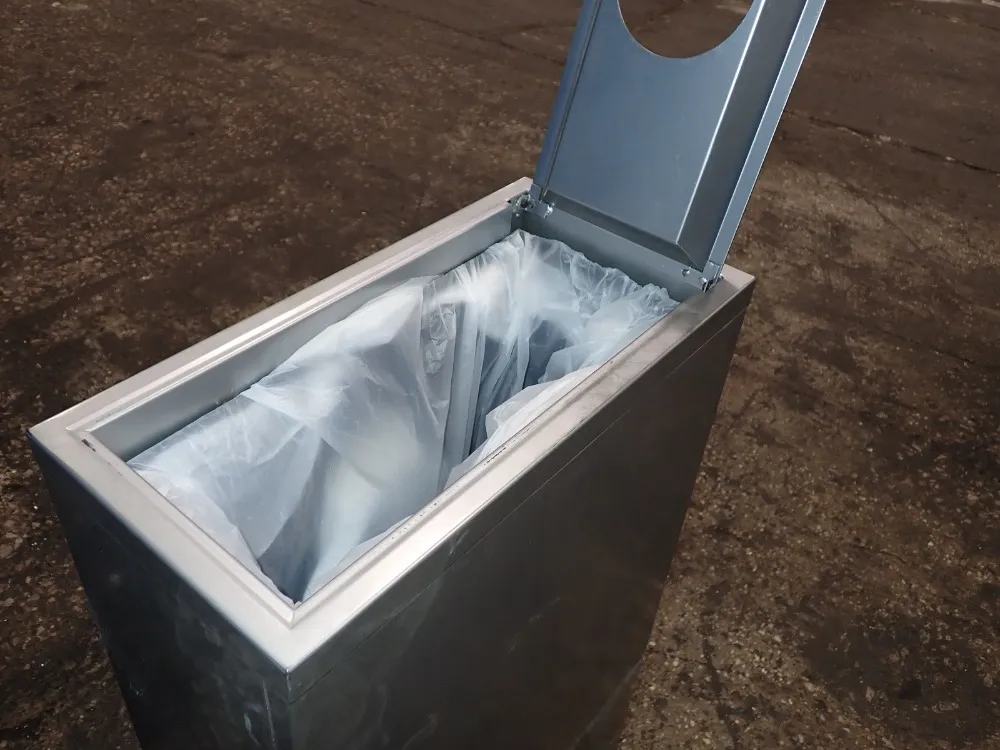 Mg 18" X 9" X 34" Trash Receptacle