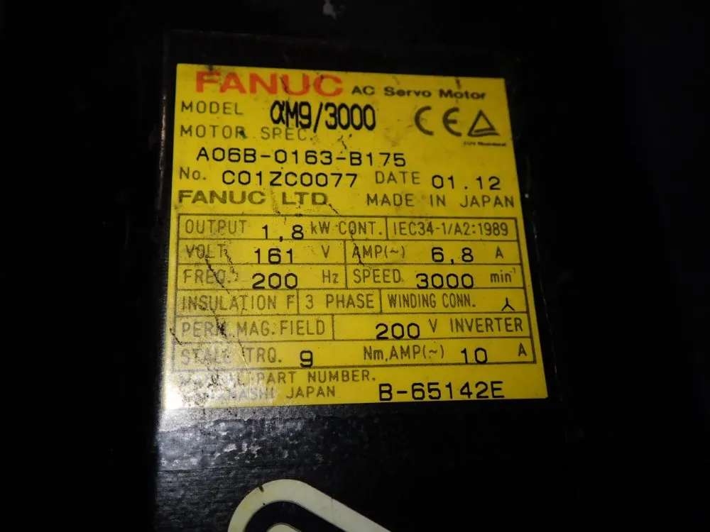 Fanuc 1.8 Kw Servo Motor - A06b-0163-b175