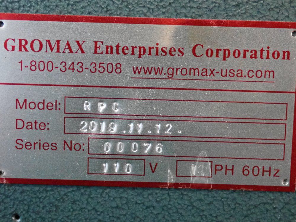 Gromax 2019 Gromax Rpc Cut Offgrinding Machine