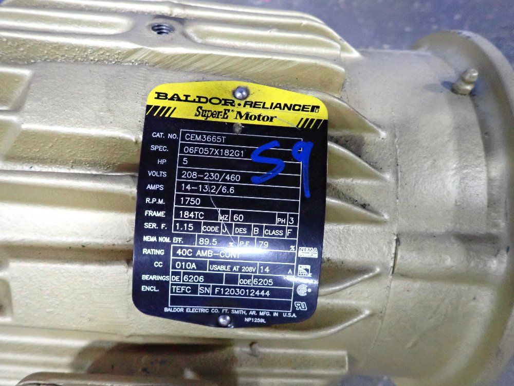 Baldorreliance 5 Hp Motor