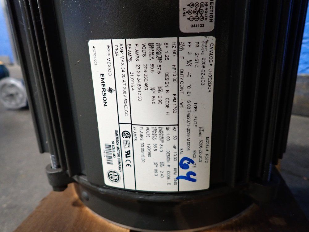 Emerson 10 Hp Motor