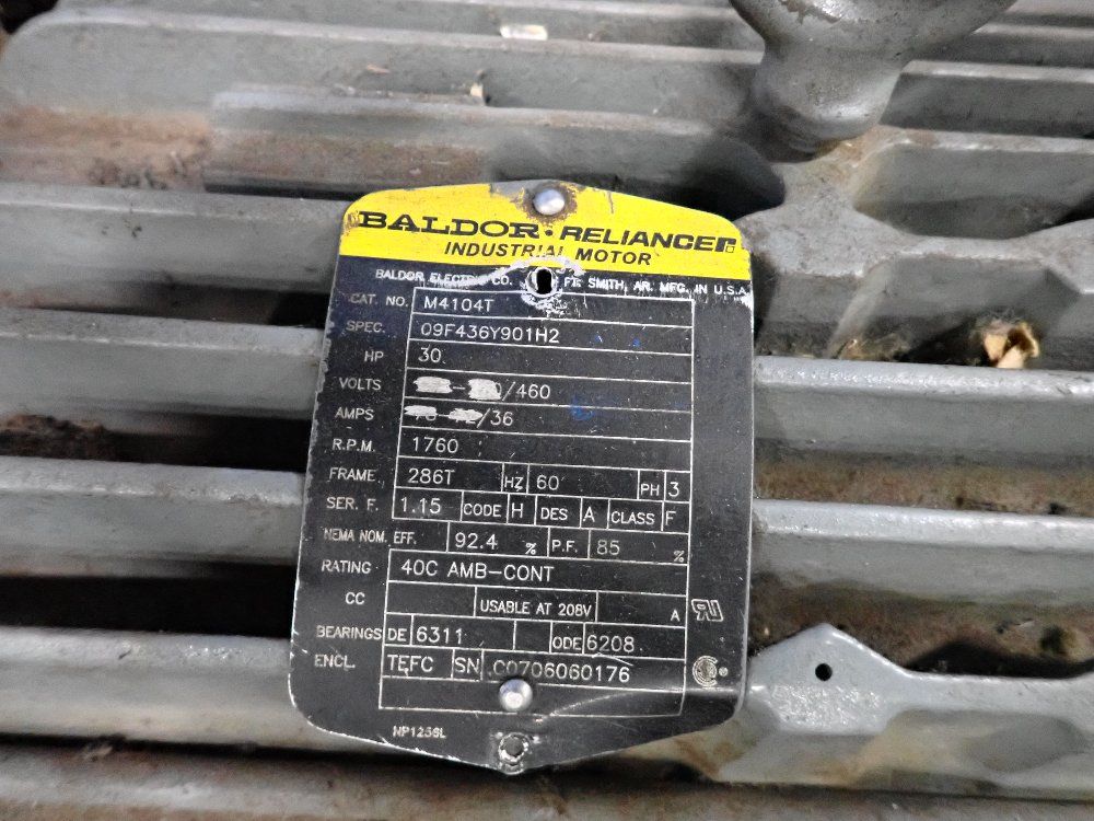 Baldorreliance 30 Hp Motor