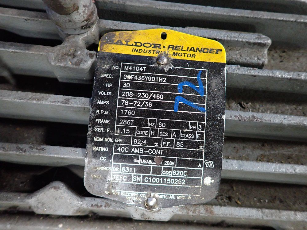 Baldorreliance 30 Hp Motor