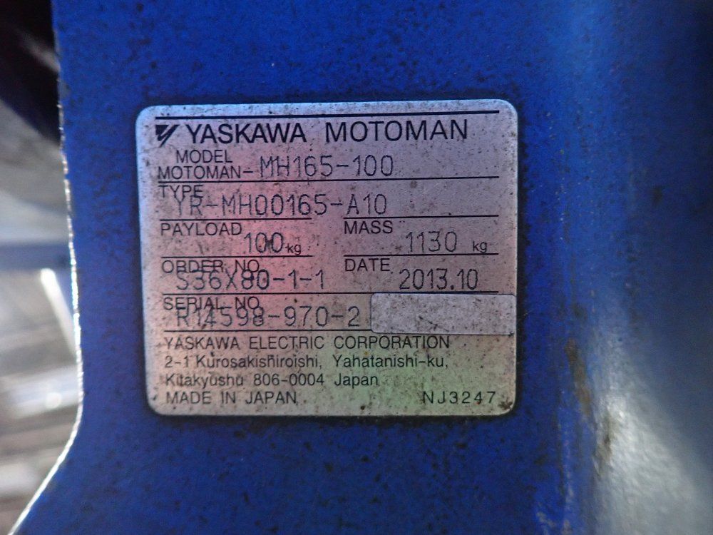 Yaskawa 2013 Yaskawa Mh165100 Robot