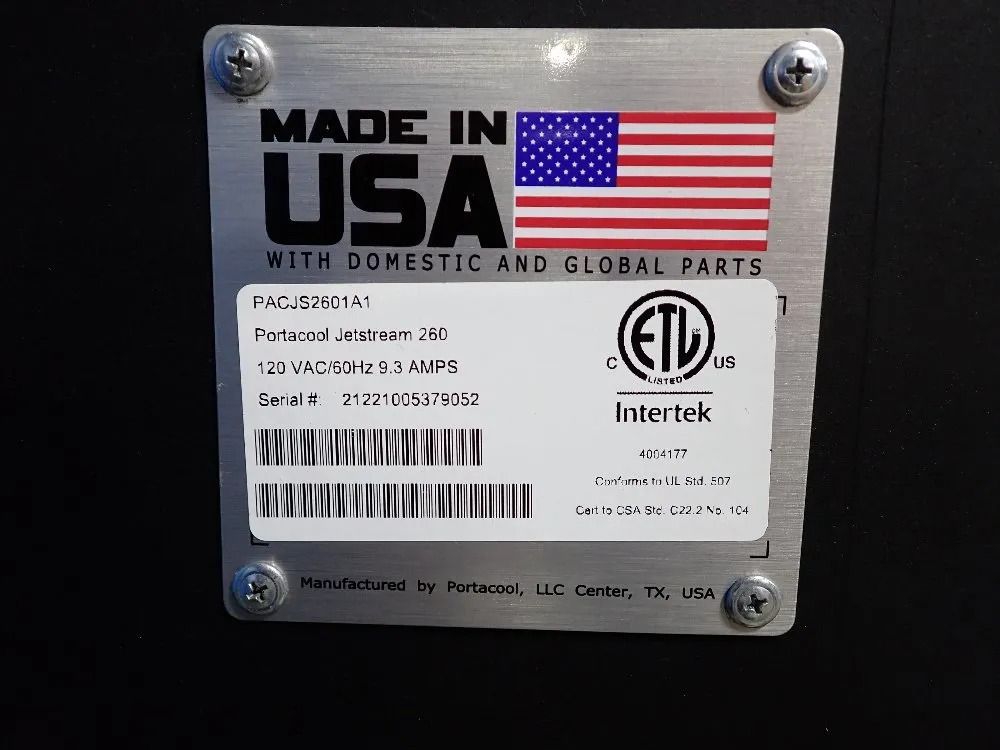 Portacool Jetstream 260 Evaporative Cooler - Pacjs260a1