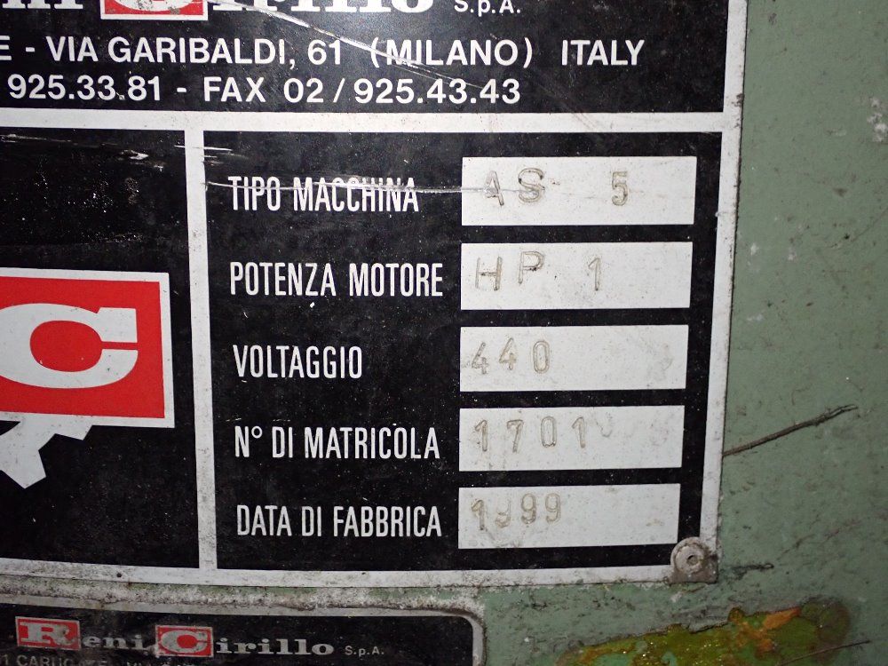 Reni Cirillo 1999 Reni Cirillo As 5 Vibratory Bowl Finisher