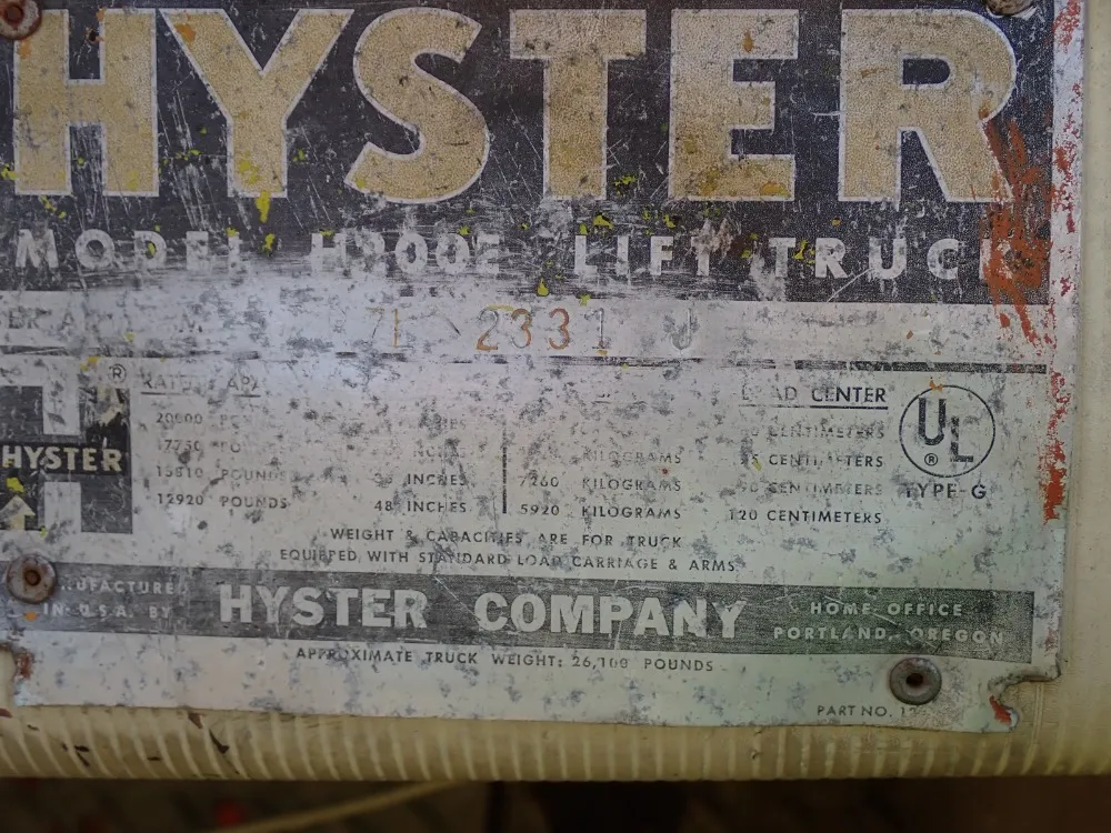 Hyster Hyster H200e Forklift