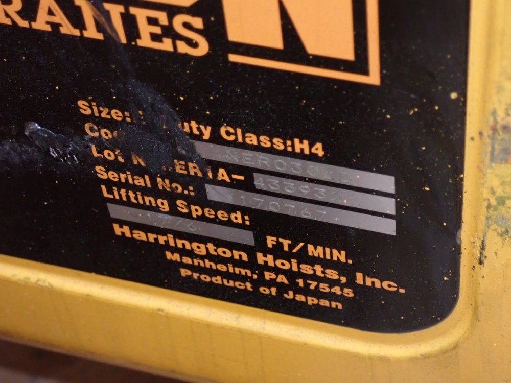 Harrington Harrington 3 Ton Electric Hoist