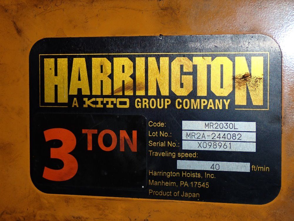 Harrington Harrington 3 Ton Electric Hoist